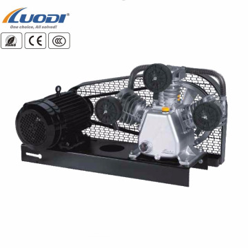 Compressor de ar conduzido correia do pistão do painel da placa baixa de LUODI com o motor 4kw / 3hp